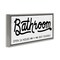 Stupell Industries Seat Yourself Bathroom Sign Framed Floater Canvas Wall Art
